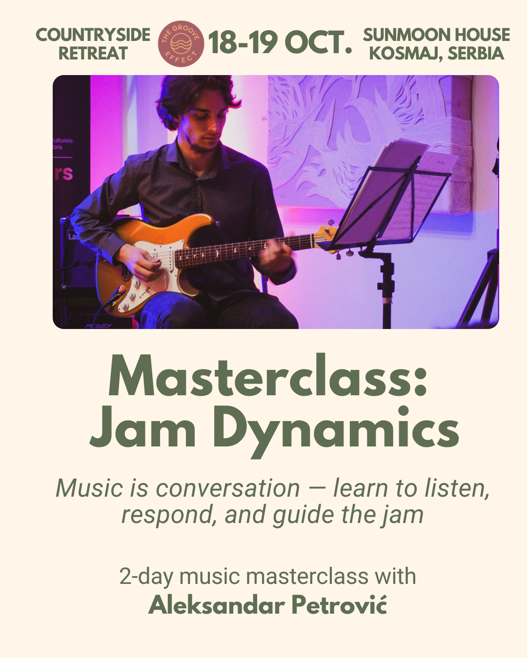 Jam Dynamics Masterclass - Learn to listen, respond, and guide the jam